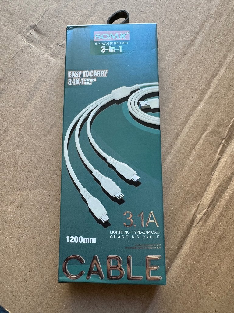 Multi câble neuf 3 en1, Ophalen, Nieuw