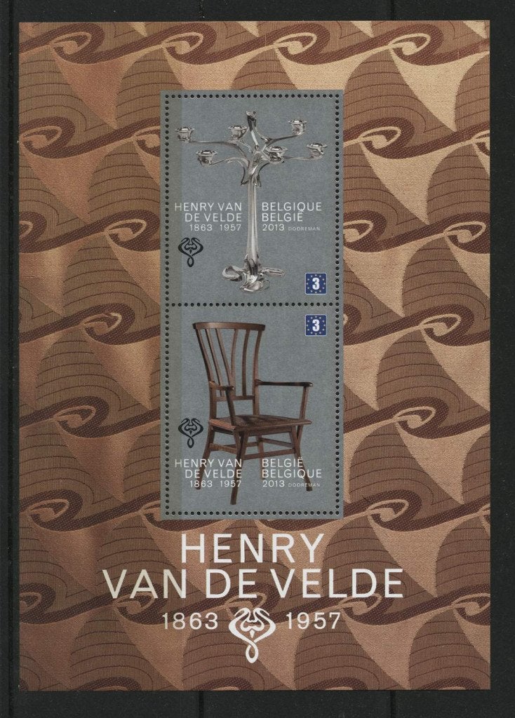 België 2013 Henry van de Velde onder postprijs, Ophalen of Verzenden, Postfris, Kunst