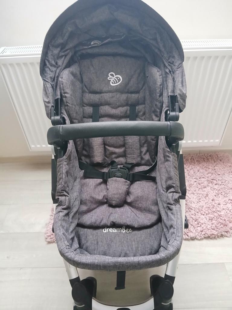 Poussette dreambee gris, Enlèvement, Utilisé, Dossier réglable