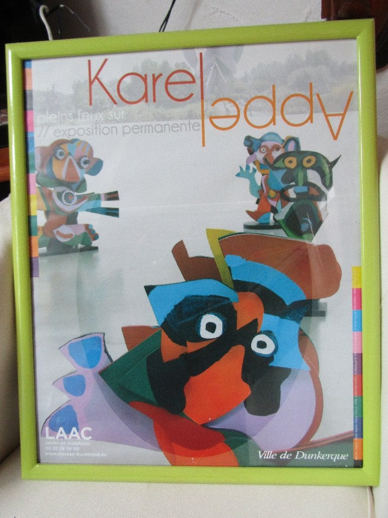 Affiche de Karel Appel (LAAC), Antiquités & Art, Encadré, Enlèvement ou Envoi, Portraits et figures, Impression offset