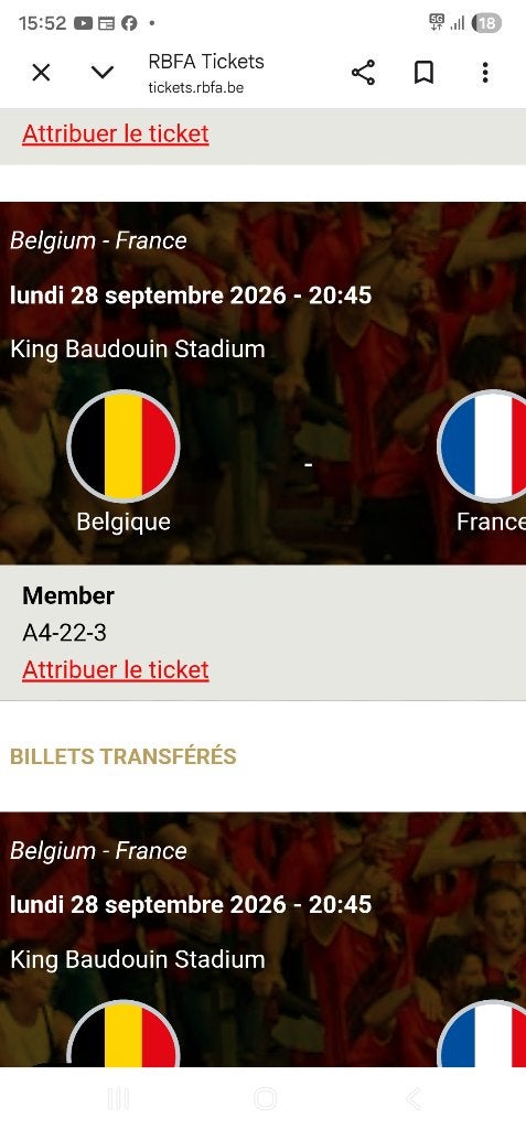 Belgique-France, Enlèvement, Neuf