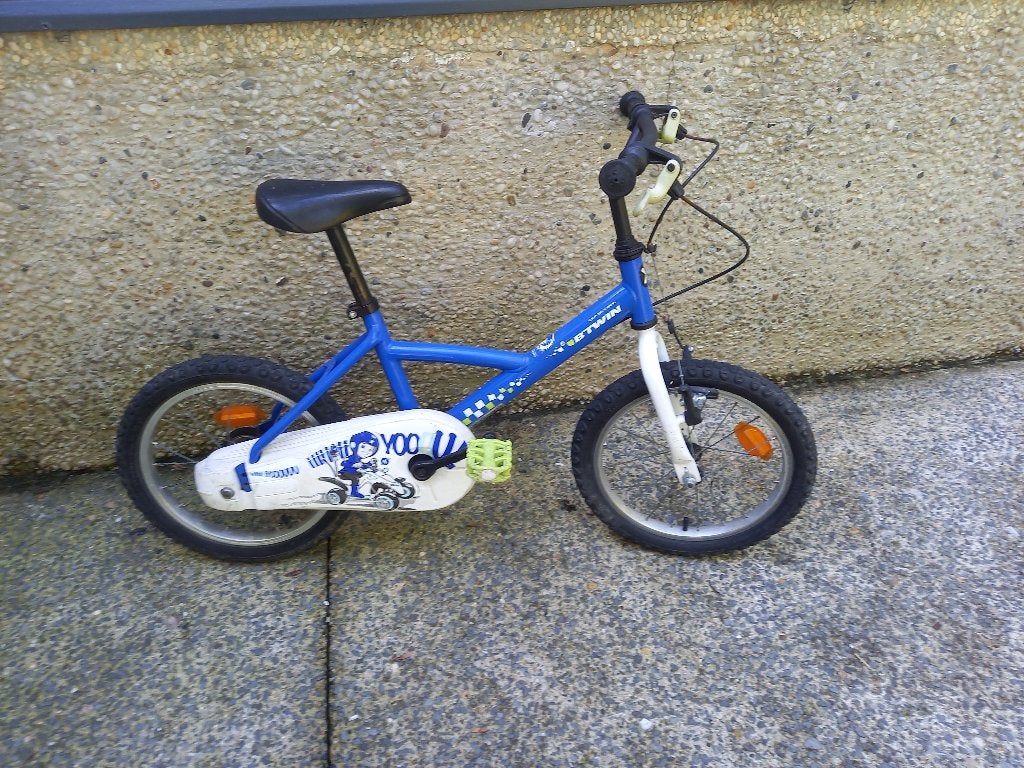 Cop Trooper kinderfiets, Ophalen, B-Twin Decathlon, Velgrem, 16 tot 20 inch
