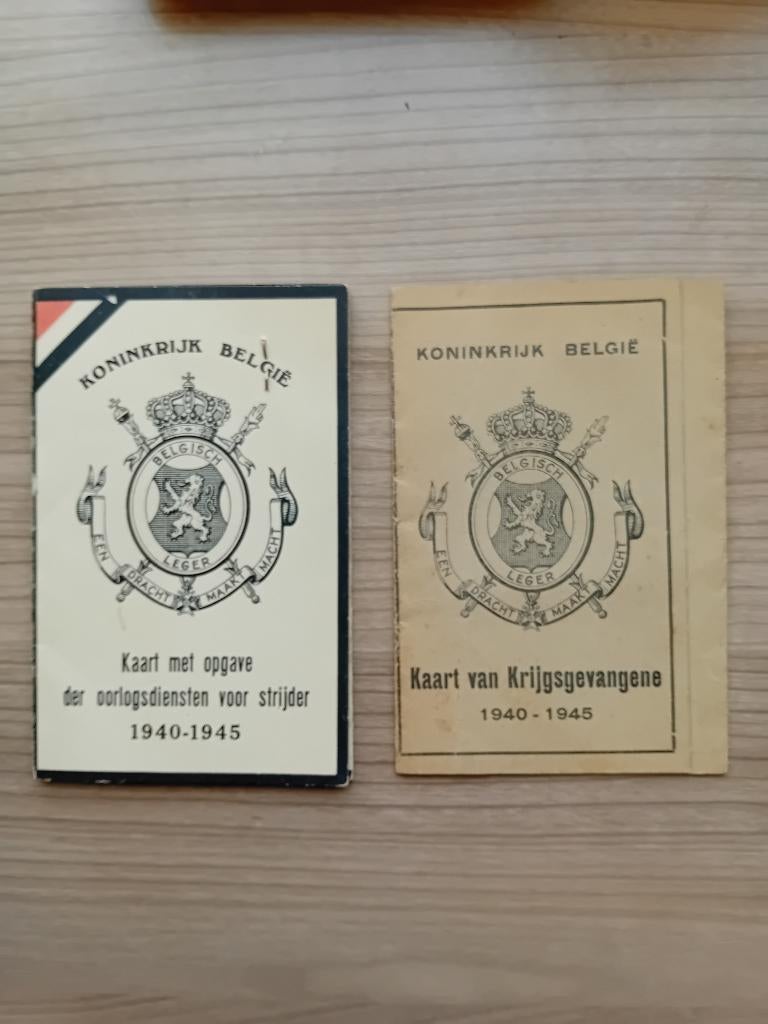 WW2  Belgisch Kaarten ., Verzamelen, Ophalen of Verzenden, Landmacht, Overige typen