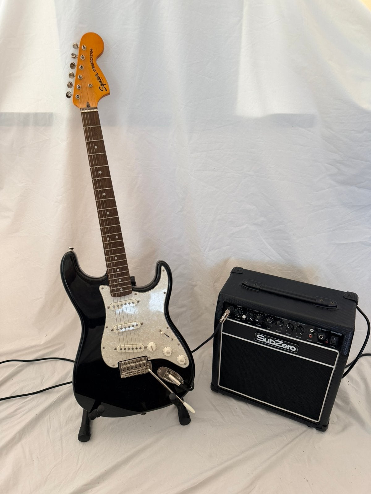 Fender squier stratocaster starterskit, Ophalen, Zo goed als nieuw, Fender