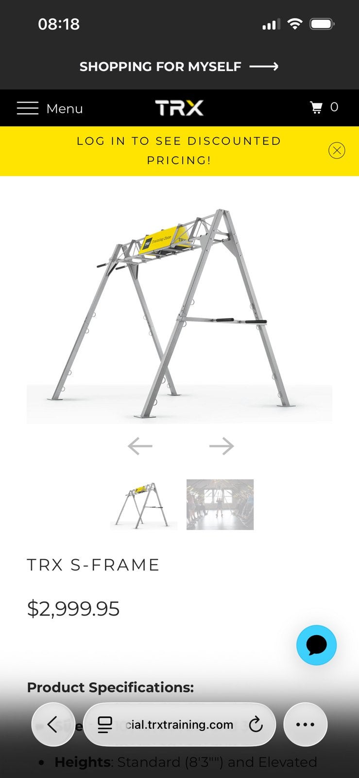 Trx frame sport of schommel, Sport en Fitness, Ophalen, Zo goed als nieuw