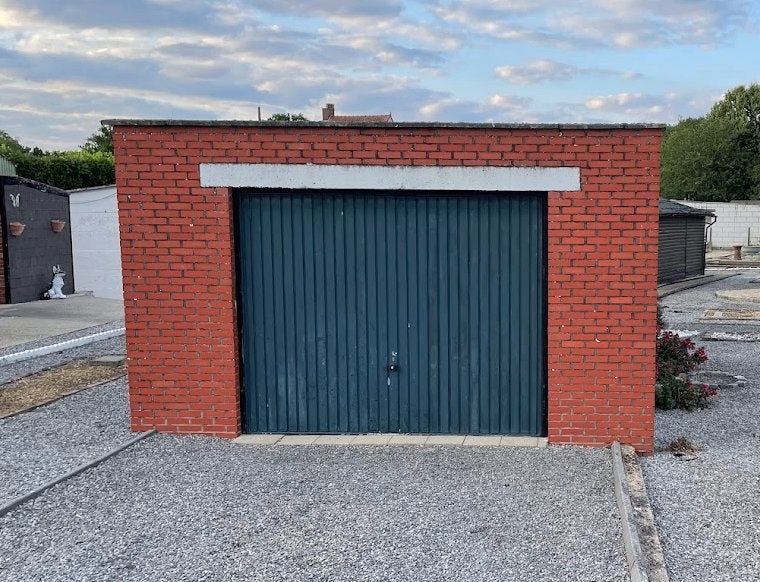 Metalen garagepoort, Doe-het-zelf en Bouw, Ophalen, Gebruikt, Metaal, 120 cm of meer