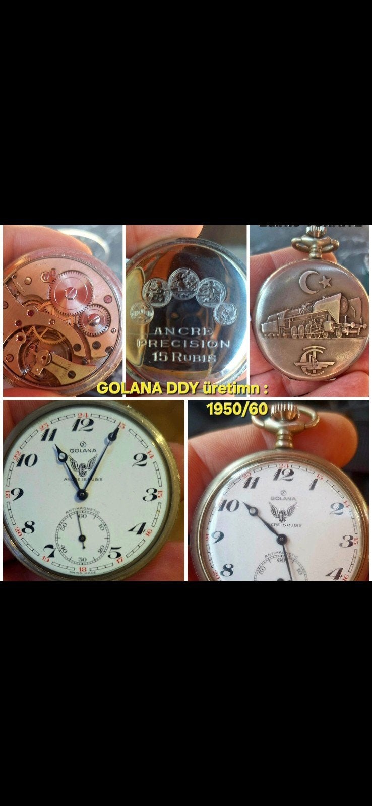 montre de poche mécanique Devlet DEMİRYOLLARI, Enlèvement