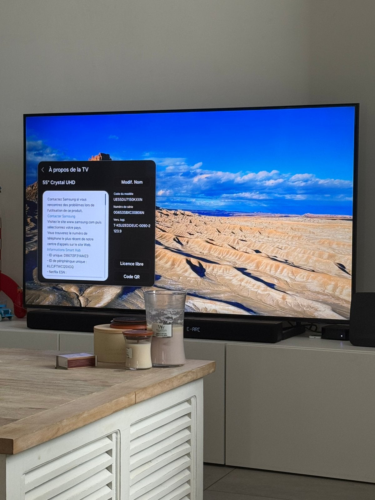Tv samsung crystal UHD 55 4K, TV, Hi-fi & Vidéo, Télévisions, Enlèvement ou Envoi, Comme neuf, Samsung