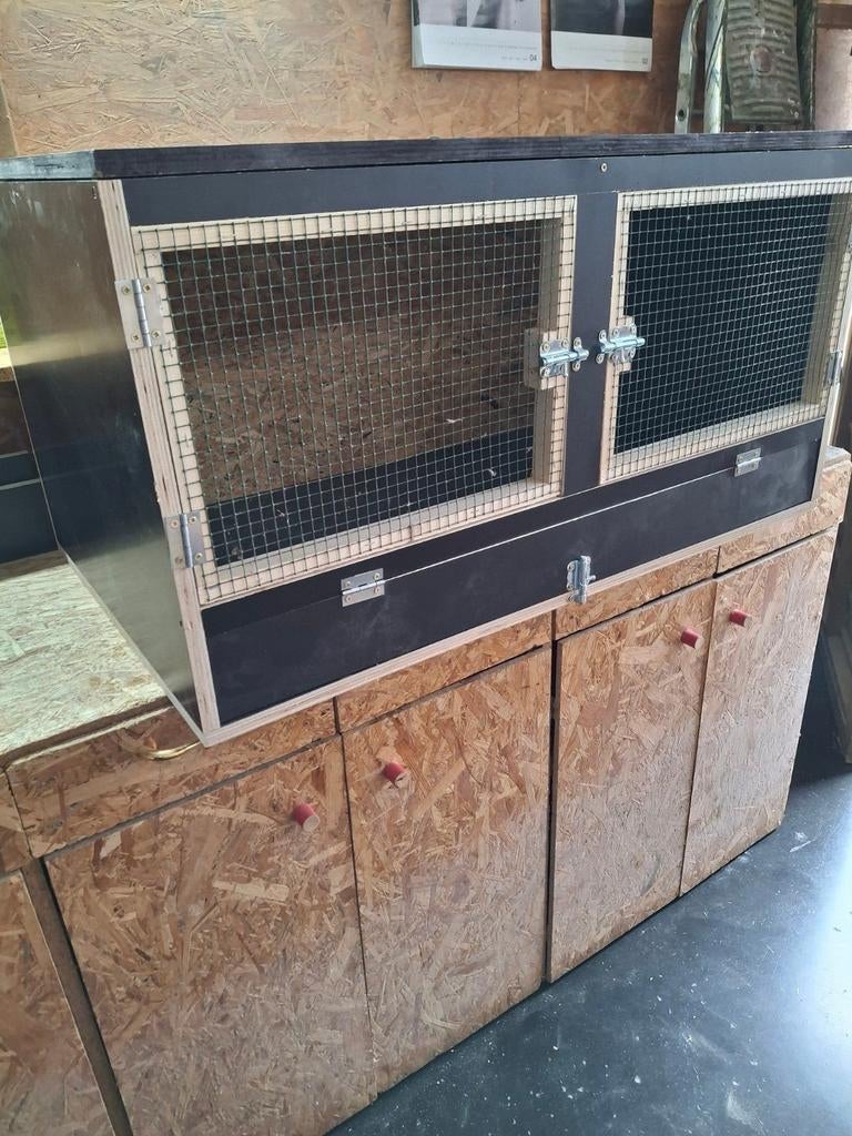 Nieuw konijnenhok, Dieren en Toebehoren, Nieuw, Hok, 75 tot 110 cm, Ophalen