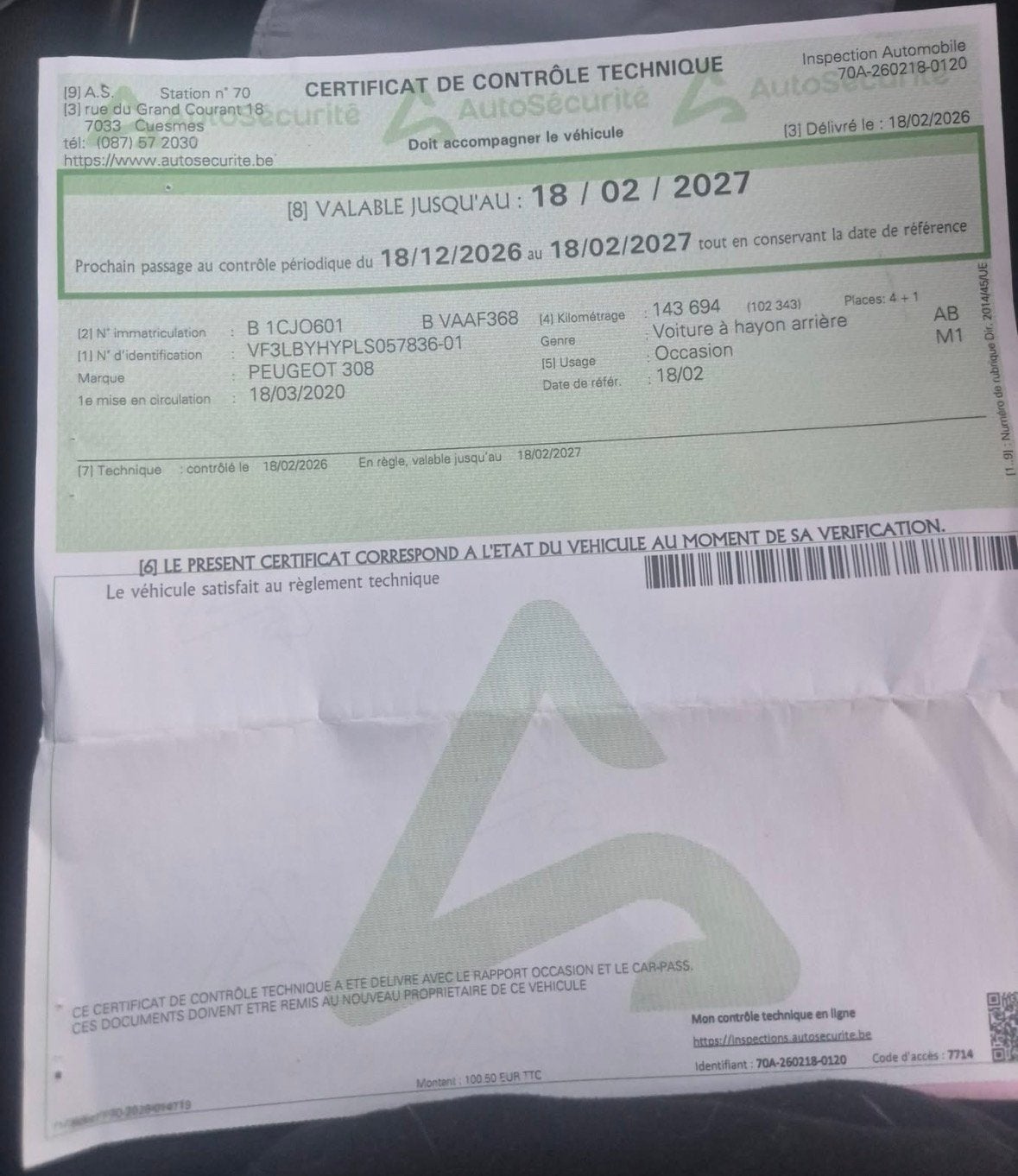 Peugeot 308 style, Argent ou Gris, Achat, Euro 6, 5 portes