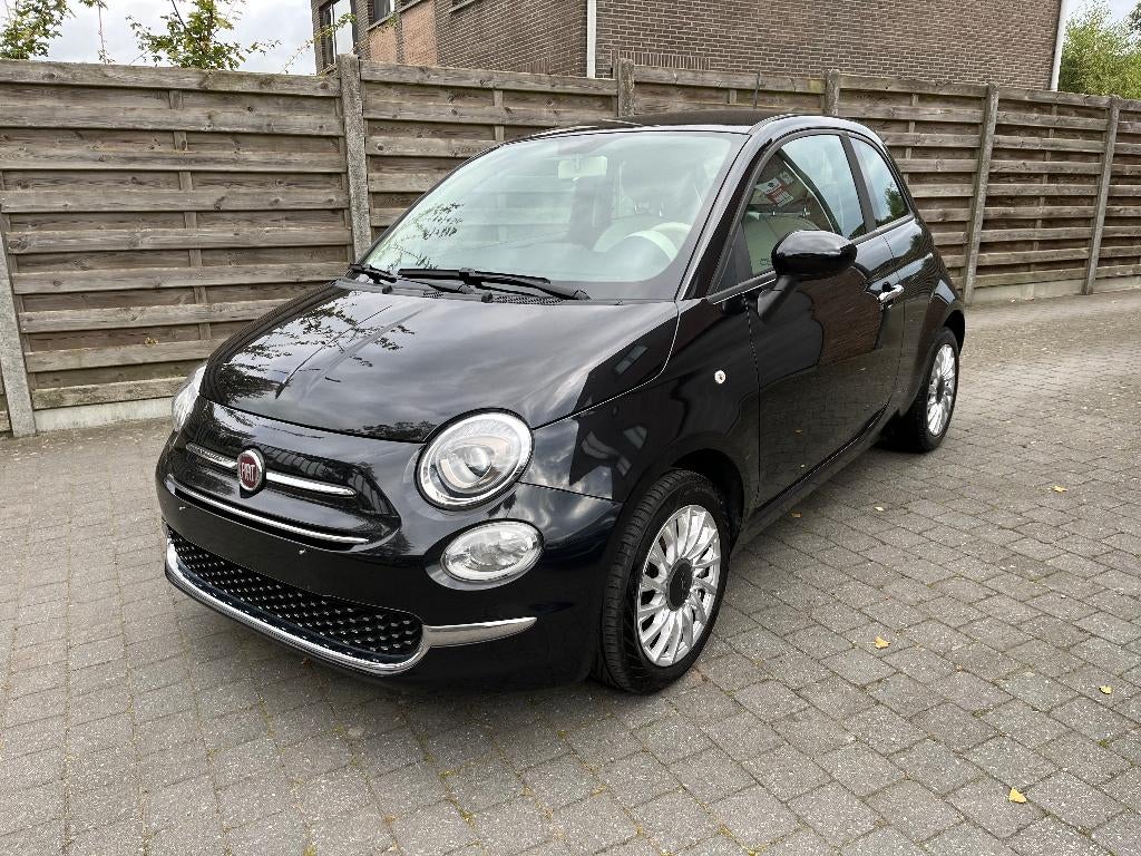 Fiat 500 Lounge 1.0 Hybrid 09-2020 49dkm Navi/Apple-Carplay, Voorwielaandrijving, Testrit aan huis, Euro 6, Zwart