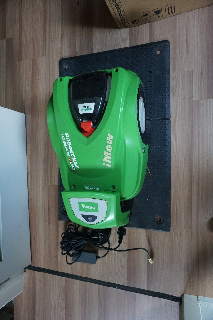 robot tondeuse viking imow mi422  acu à changer, Enlèvement, Utilisé, Viking, Avec capteur de pluie