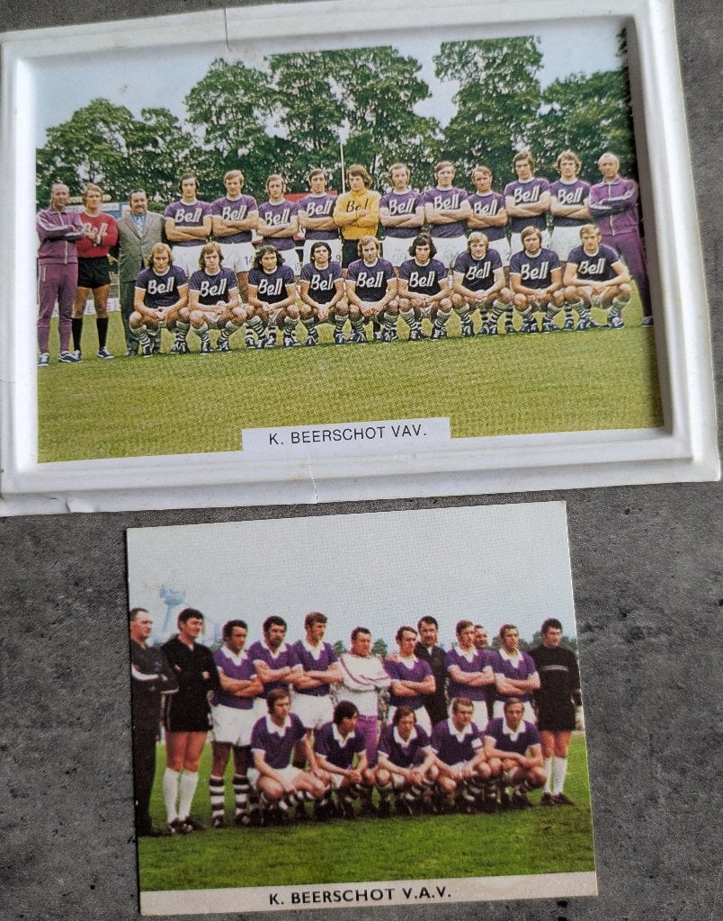 Voetbal Beerschot 60/70s 2x team SAMO en RIZLA, Verzenden