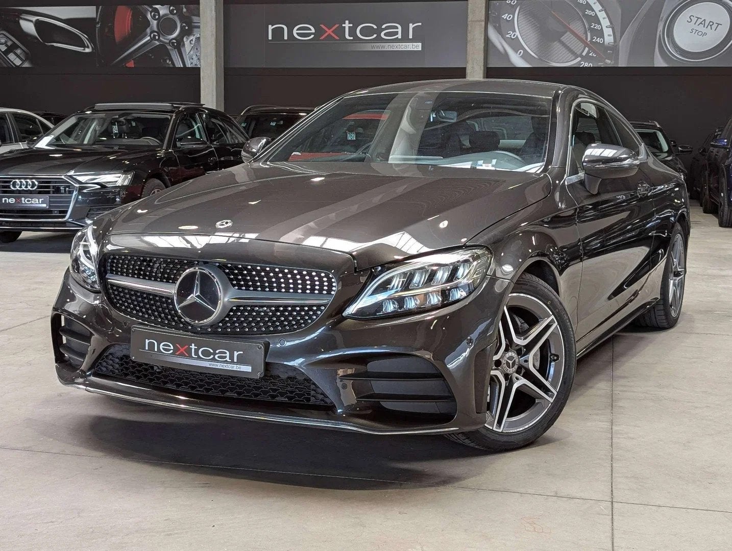 Mercedes-Benz C-CLASS 220 d Coupé AMG *NAVI-CRUISE-FULL LED, Autos : Divers, Argent ou Gris, Mercedes-Benz, Diesel, Automatique
