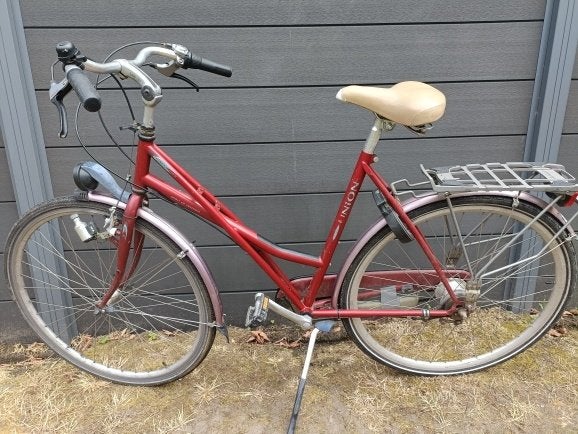 Damesfiets Union, Fietsen en Brommers, Gebruikt, Velgrem, Versnellingen, 56 cm of meer