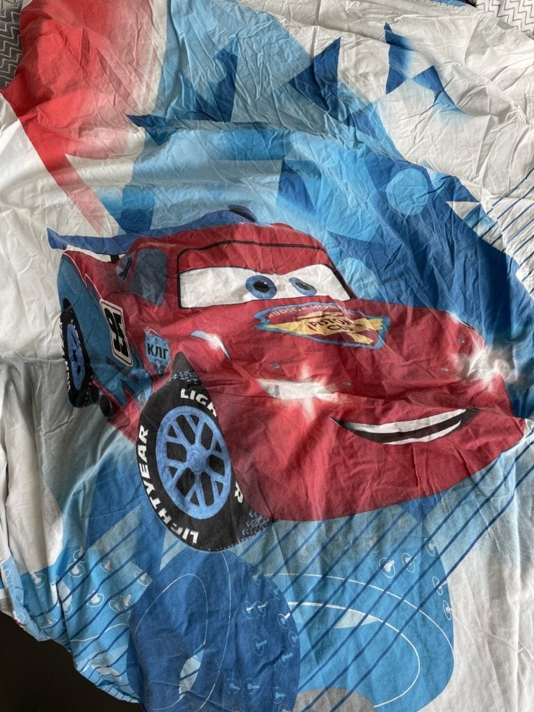 Housse de couette en coton Cars Ice Racer, Garçon, Enlèvement ou Envoi, Housse de couette, Lavable