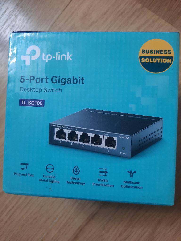 TP Link 5 Port Gigabit TL-SG105, Informatique & Logiciels, Commutateurs réseau, Enlèvement ou Envoi, Neuf