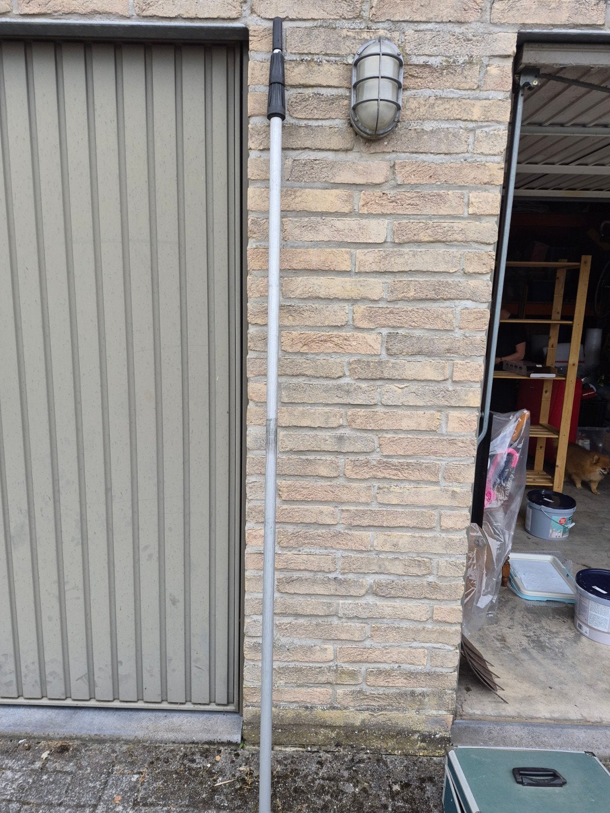Uitschuifbare wasstok 3x2meter in alu, Ophalen
