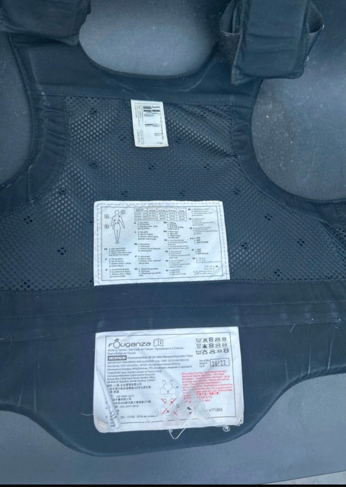 Bodyprotector, Dieren en Toebehoren, Paardrijkleding, Ophalen, Kinderen, Fouganza, Zo goed als nieuw