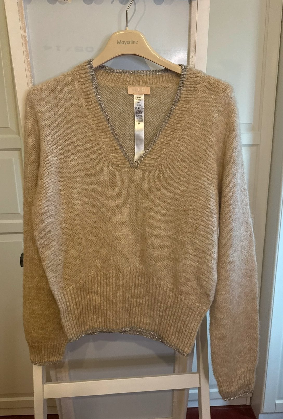 Liu jo trui, Ophalen of Verzenden, Zo goed als nieuw, Maat 42/44 (L), Beige