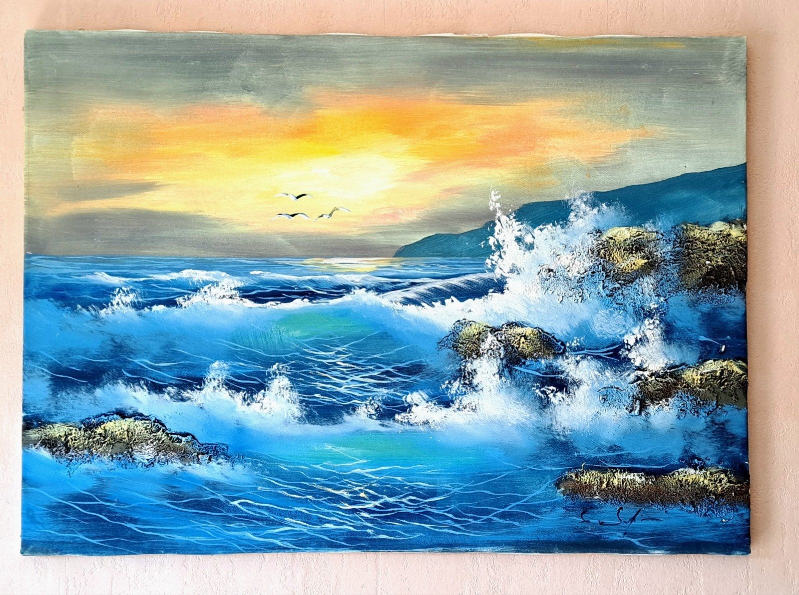 peinture au couteau, Antiquités & Art, Enlèvement