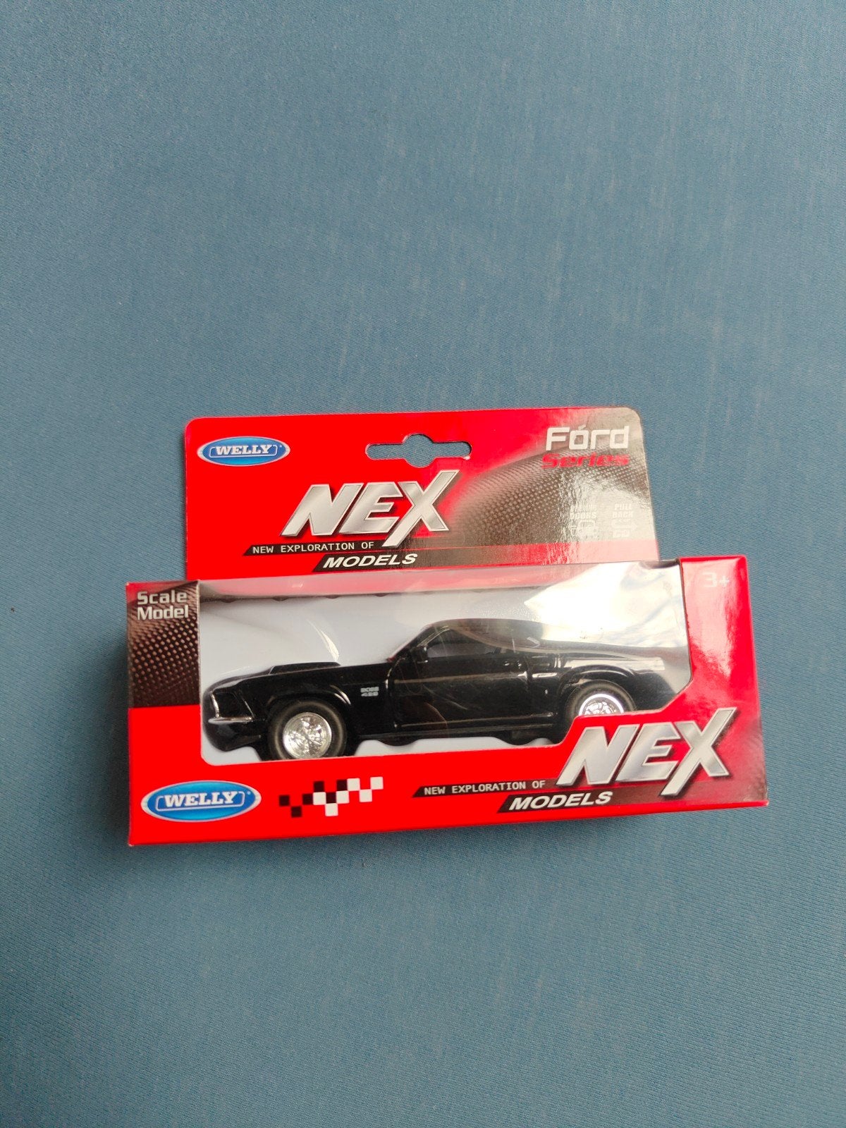 Welly NEX 1:36 - Ford Mustang Boss 429 1969 (noir) - NOUVEAU, Enlèvement, Neuf, Voiture, Autres marques