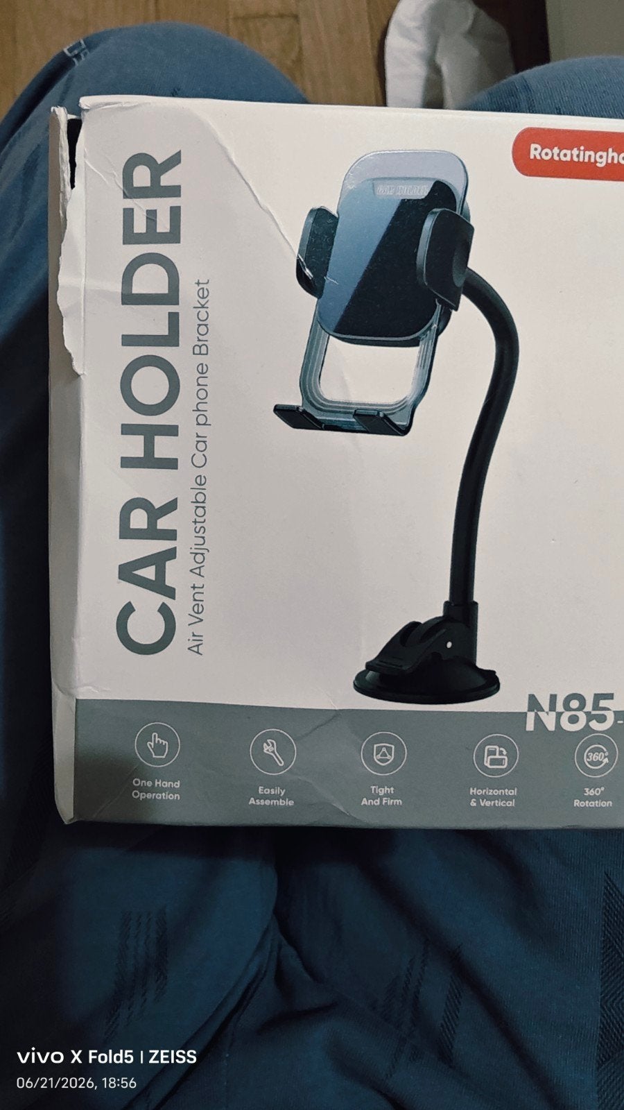 Gsm houder voor alle gsms, Ophalen