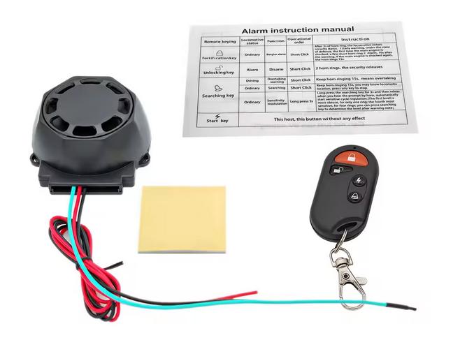 Brommer/moto alarm met afstandsbediening, Fietsen en Brommers, Brommers | Tuning en Styling, Ophalen of Verzenden, Nieuw