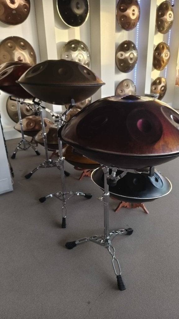 Support chromé pour handpan, Musique & Instruments, Enlèvement ou Envoi, Neuf, Pied pour instrument, Batterie ou Percussions