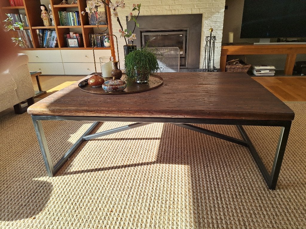 salontafel, Huis en Inrichting, Ophalen, 100 tot 150 cm, 50 tot 100 cm, Zo goed als nieuw