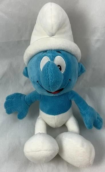 Poupée en peluche Les Schtroumpfs, 30 cm, chiot SA 2008 Scht, Bleu, Overige karakters, Autres marques, Comme neuf