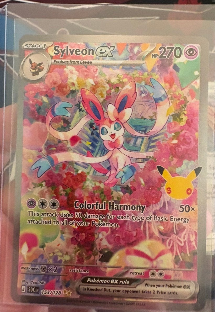 Sylveon EX - 30th Anniversary - Pokémon, Ophalen of Verzenden, Zo goed als nieuw