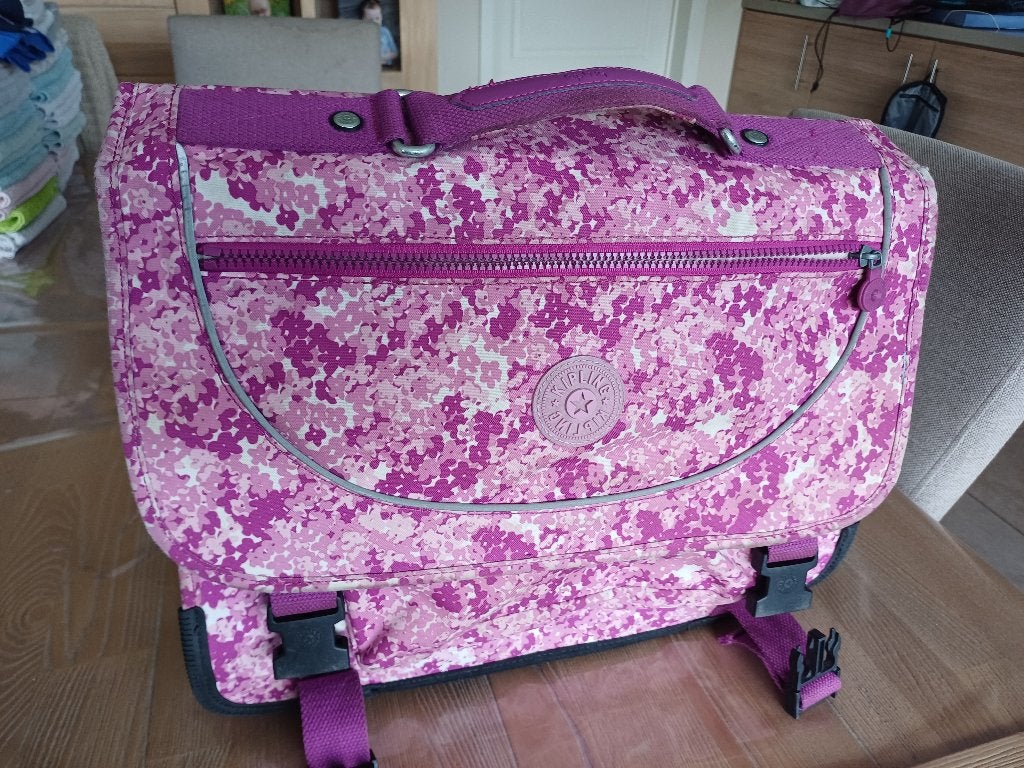 Boekentas kipling, Ophalen, Rugtas, Roze, 30 tot 40 cm