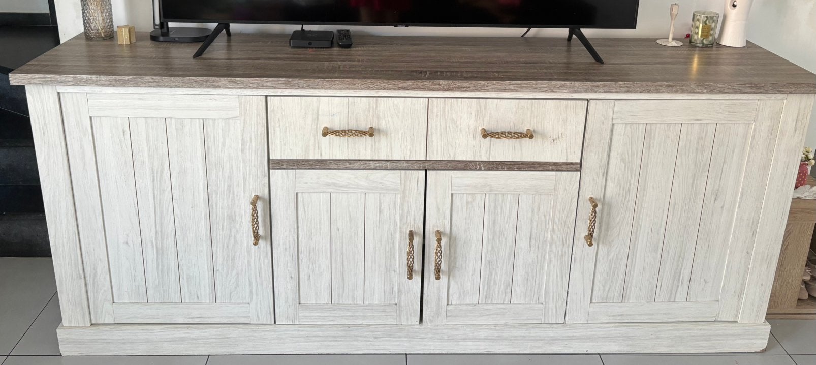 Te koop: Stevige commode / ladekast van massief hout, Enlèvement, Comme neuf