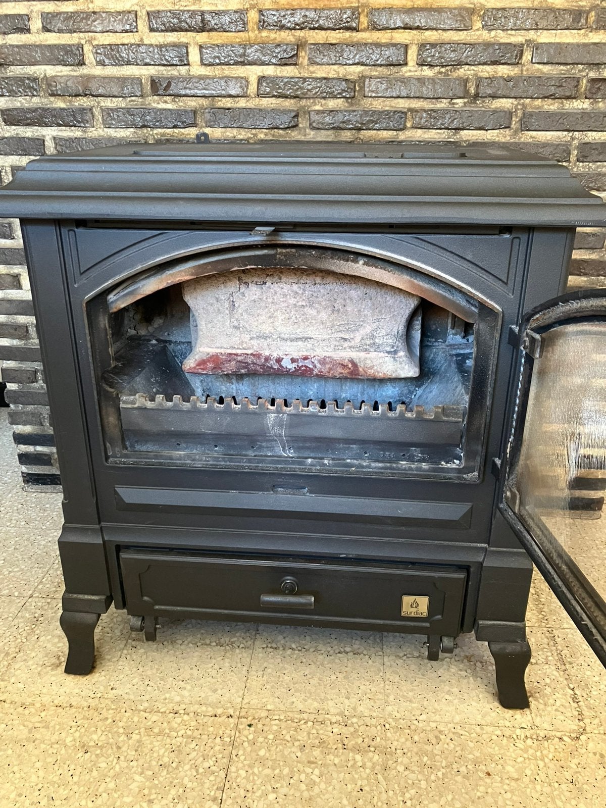 2 surdiac kolen-houtkachel. Beide 11 kw. 3 jaar oud, Huis en Inrichting, Kachels, Ophalen, Overige brandstoffen, Houtkachel, Zo goed als nieuw
