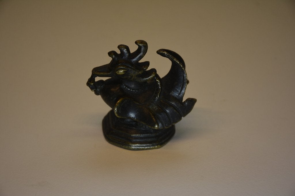 BRONZEN DRAAKJE - OPIUMGEWICHT, Ophalen, Gebruikt, Fantasy