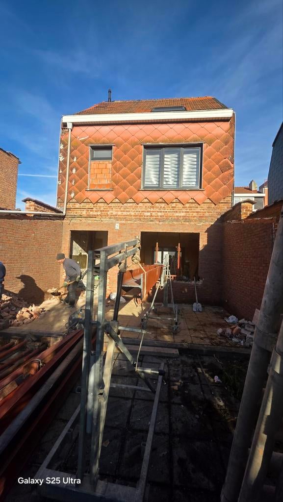 Muur afbreken en poutrel steken.0466498753, Doe-het-zelf en Bouw, Ophalen of Verzenden