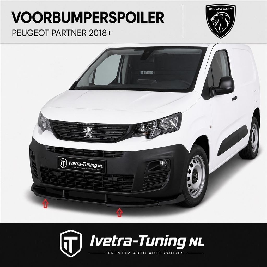 Voorbumperspoiler Peugeot Partner | Peugeot Rifter, Verzenden