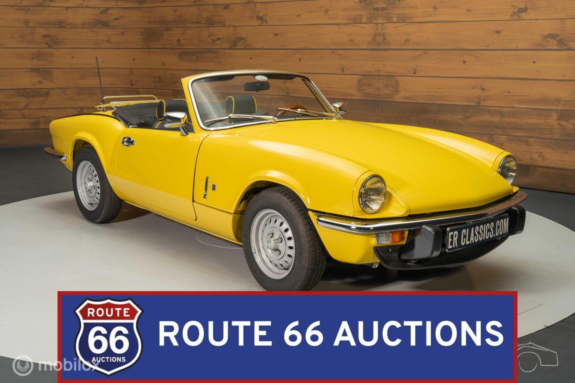 Triumph Spitfire 1500 | 1975 | Route 66 Auctions, Triumph, Zwart, Bedrijf, Handgeschakeld