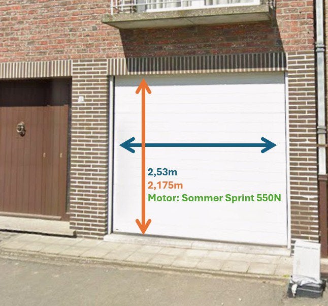 Garage poort, Ophalen, Gebruikt, Garagedeur, Vouwdeur