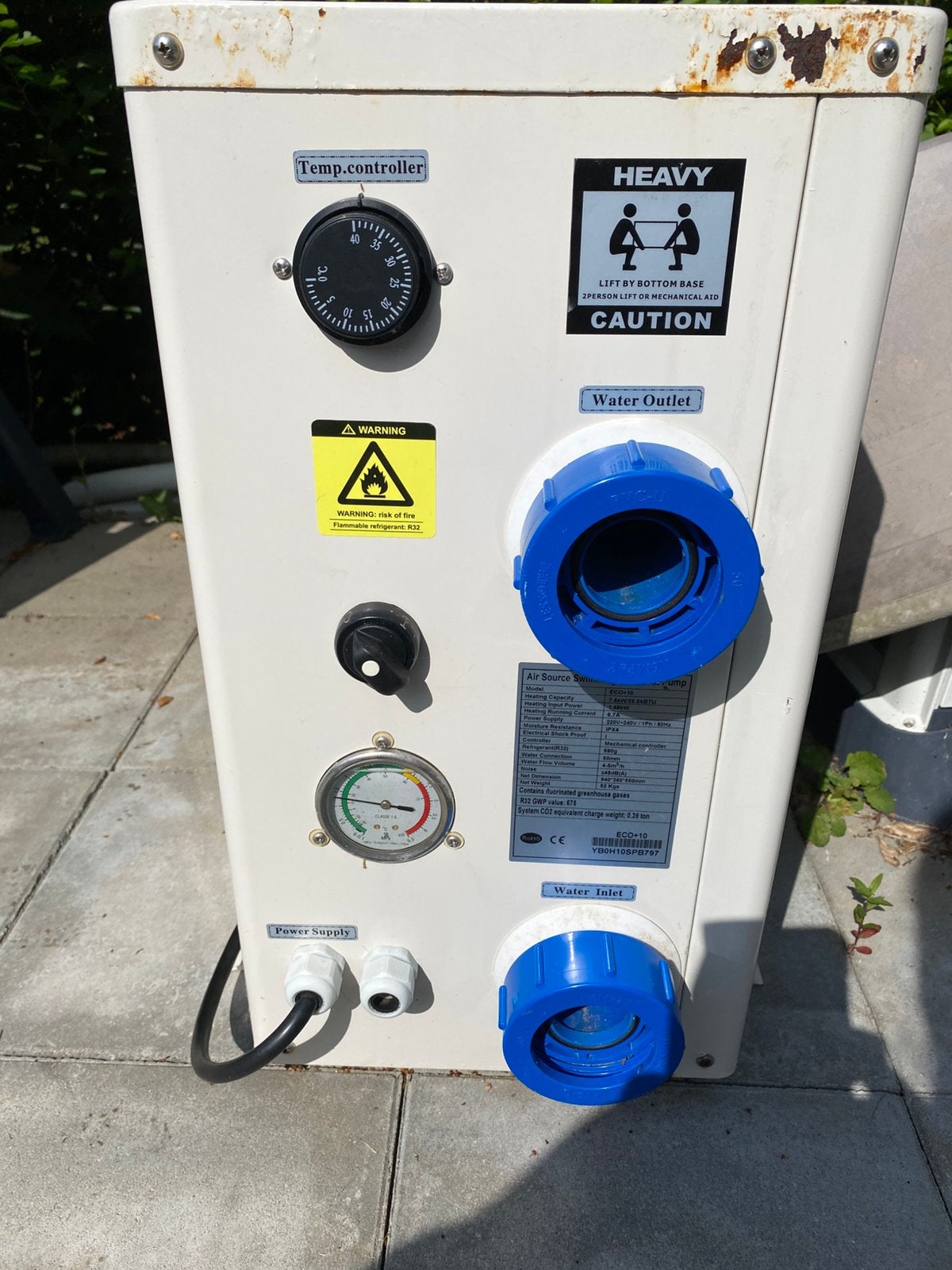 Comfortpool zwembad warmtepomp Eco+ 10, Doe-het-zelf en Bouw, Compressors, Ophalen, Gebruikt, Minder dan 200 liter/min, Minder dan 6 bar