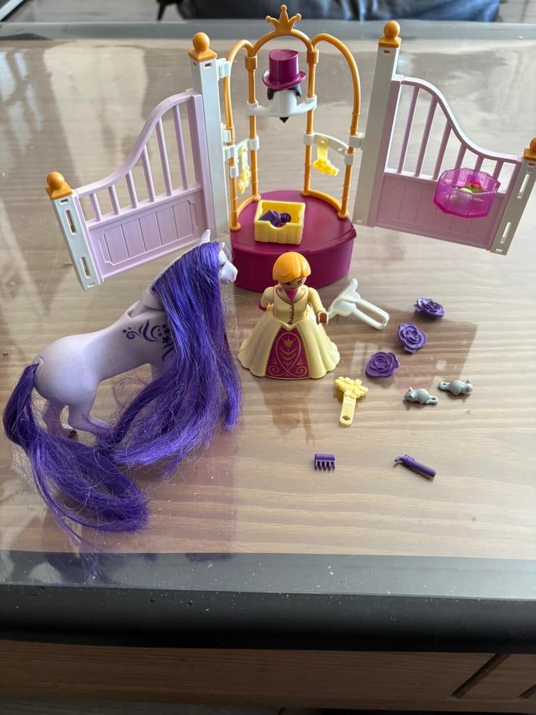 Playmobil roze stal van de prinses, Ophalen, Gebruikt, Los Playmobil