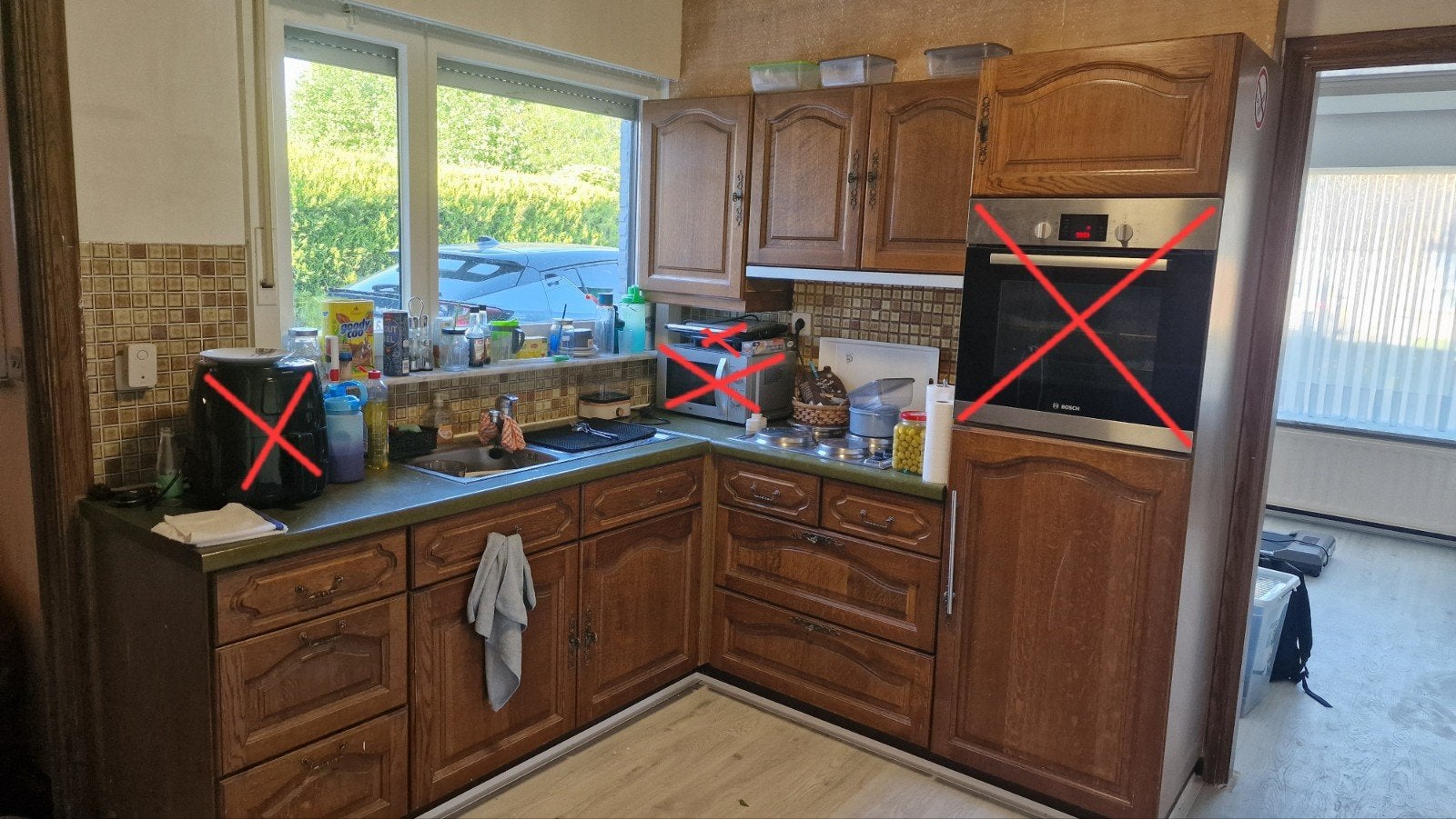 Keuken + koelkast + kookplaat + dampkap, Ophalen