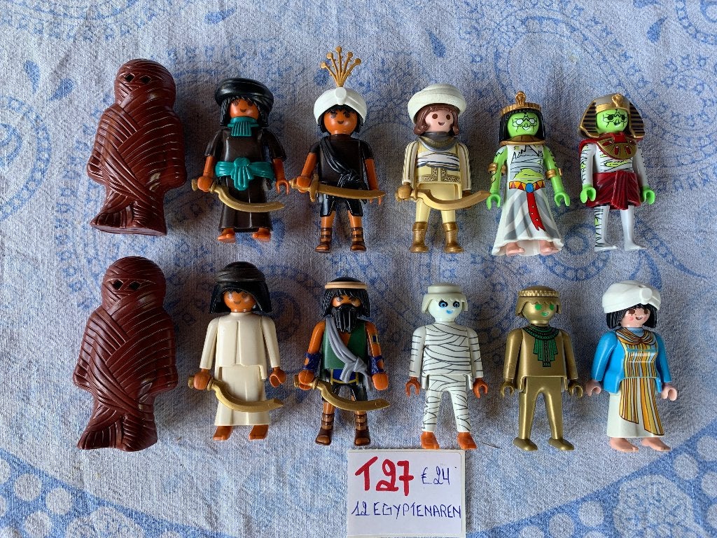 PLAYMOBIL: T27: LOT 12 EGYPTENAREN, Kinderen en Baby's, Speelgoed | Playmobil, Losse onderdelen, Zo goed als nieuw, Figuren, Historisch