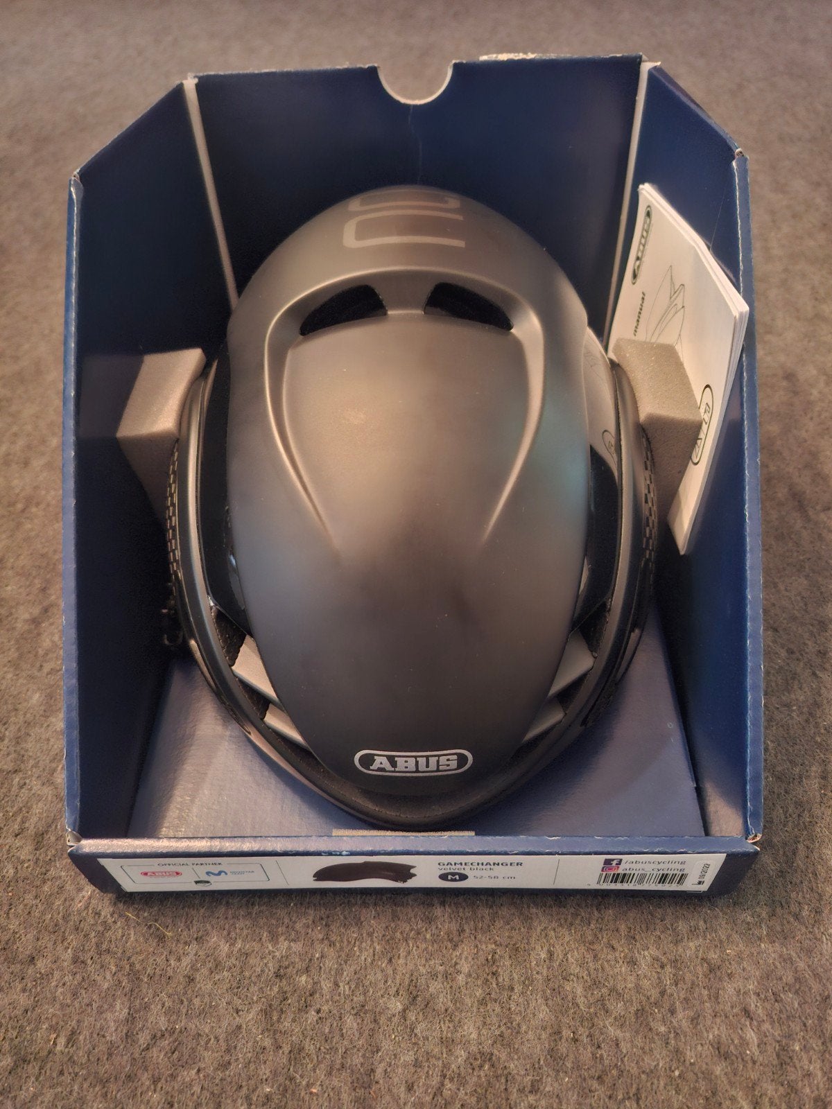 Abus gamchanger black velvet maat m, Vélos & Vélomoteurs, Accessoires vélo | Casques de vélo, Neuf, M, Enlèvement, Abus