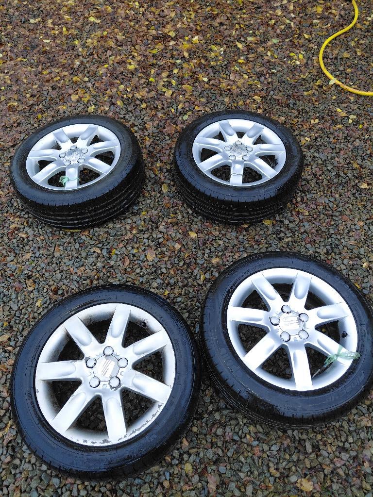 Jante alu 15 pouces 5×100, Auto-onderdelen, Banden en Velgen, Ophalen, Gebruikt, 15 inch, Band(en)