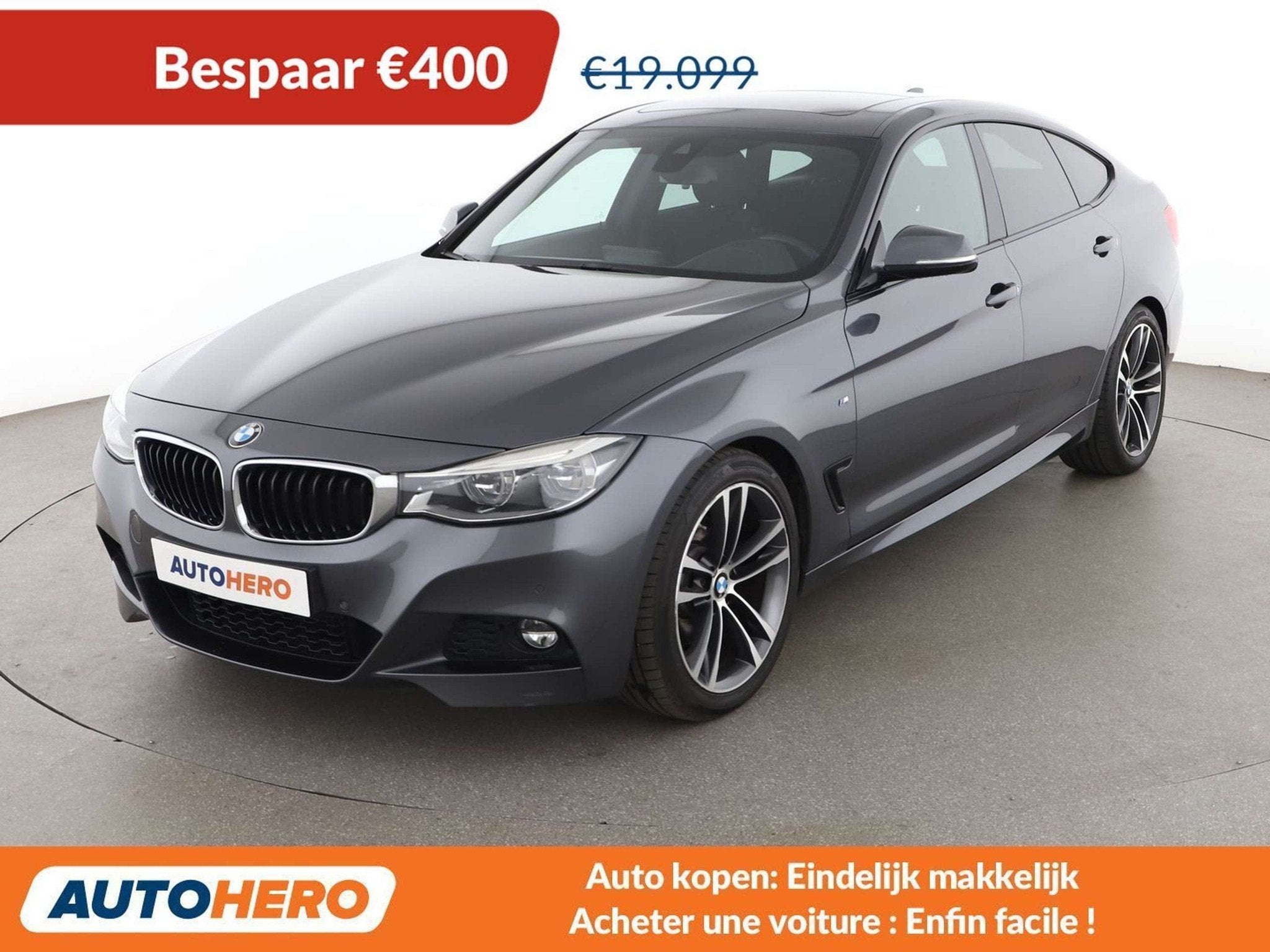 BMW 3 Serie 330 330i GT M Sport (automatique), Autos, 185 kW, Argent ou Gris, Achat, 129 g/km