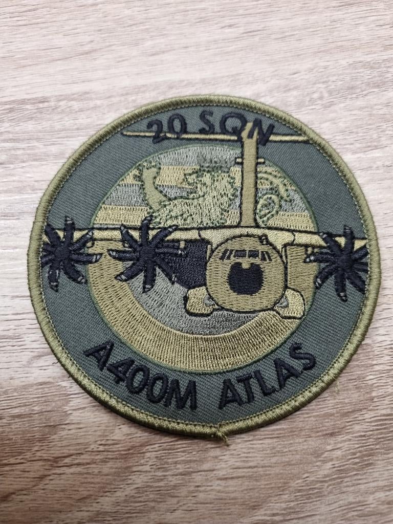 ABL Patch Velcro 20 SQN A400M ATLAS, Enlèvement ou Envoi, Armée de l'air, Emblème ou Badge
