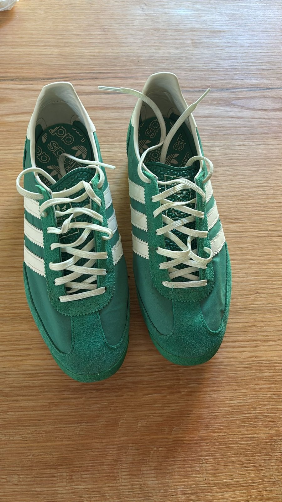 Adidas SL 72 OG Sneakers – Groen/Wit – Maat 41.5 (Zgan!), Ophalen of Verzenden, Zo goed als nieuw, Wit, Sneakers