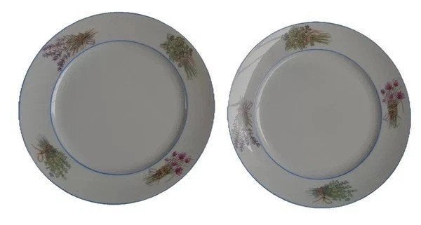Alie Kruse-Kolk Lavendel 4-delige set diepe borden 23cm, Overige merken, Verzenden, Klassiek, Zo goed als nieuw